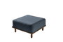 Atelier Del Sofa Puff Texturizado Coco Azul